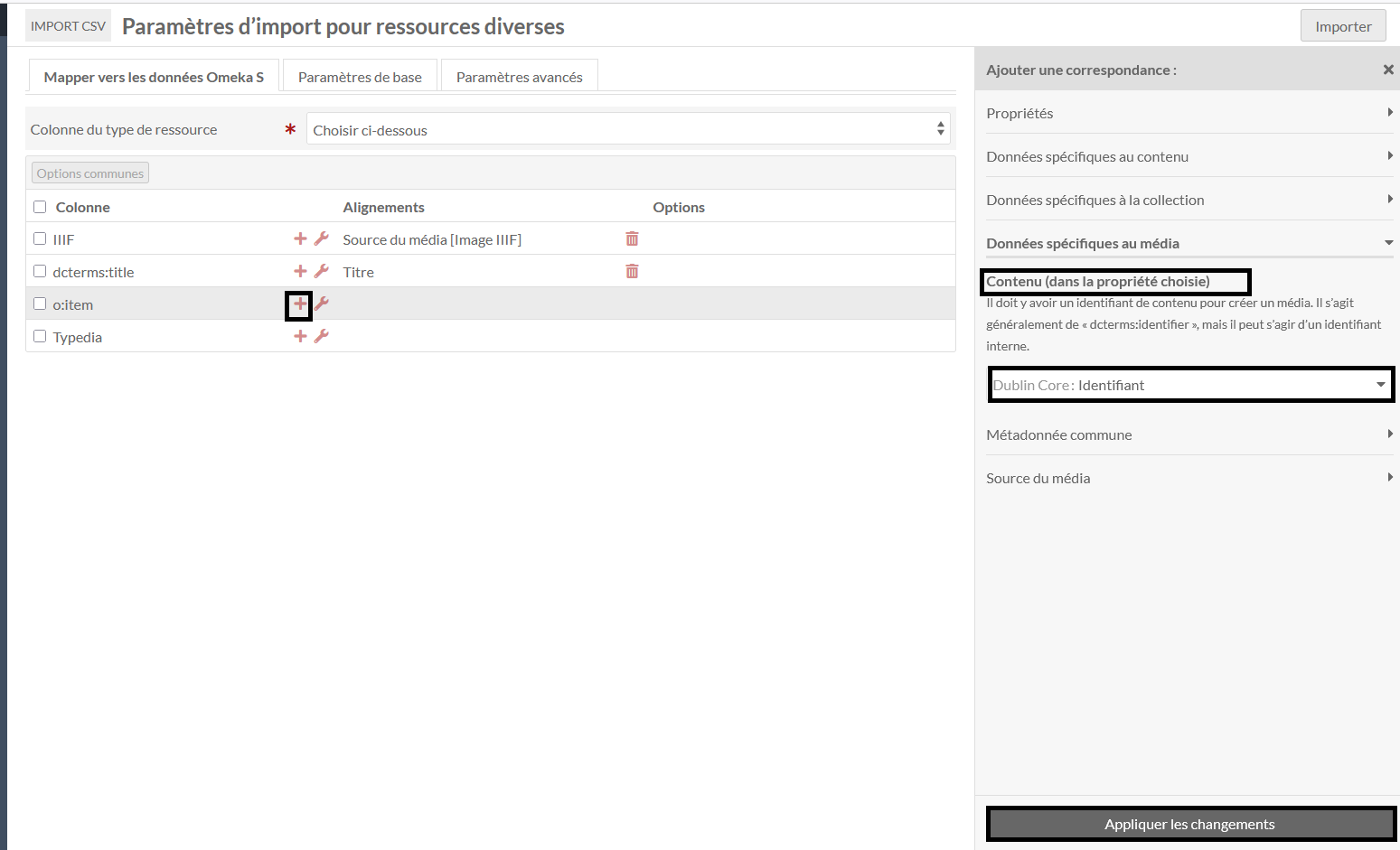 Mapping de données image 2